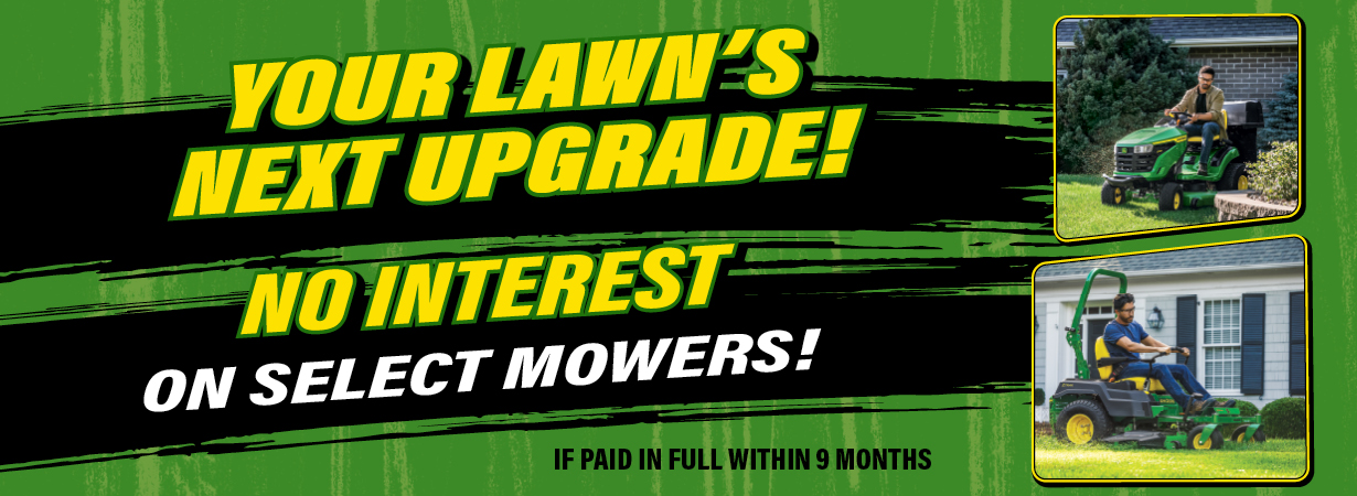 No Interest On Select Mowers